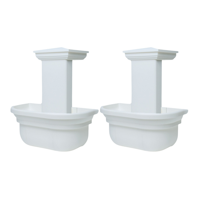 planter pots white FencePot